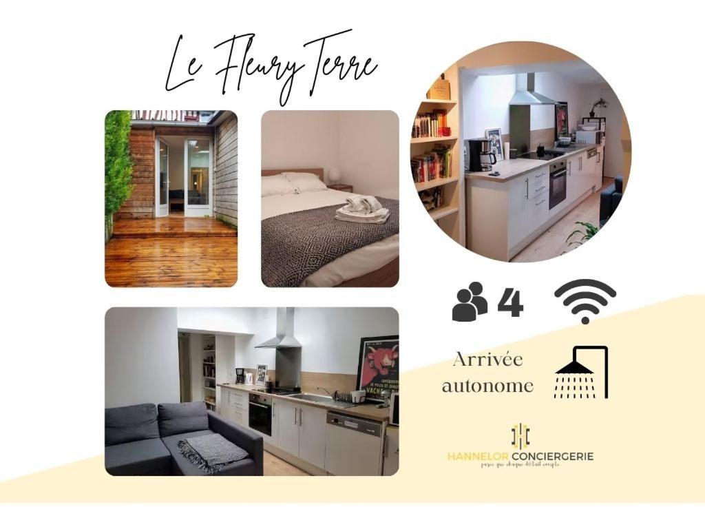 Апартаменты Fleuryterre - Grand 2 Pieces Avec Terrasse Deville-les-Rouen Экстерьер фото